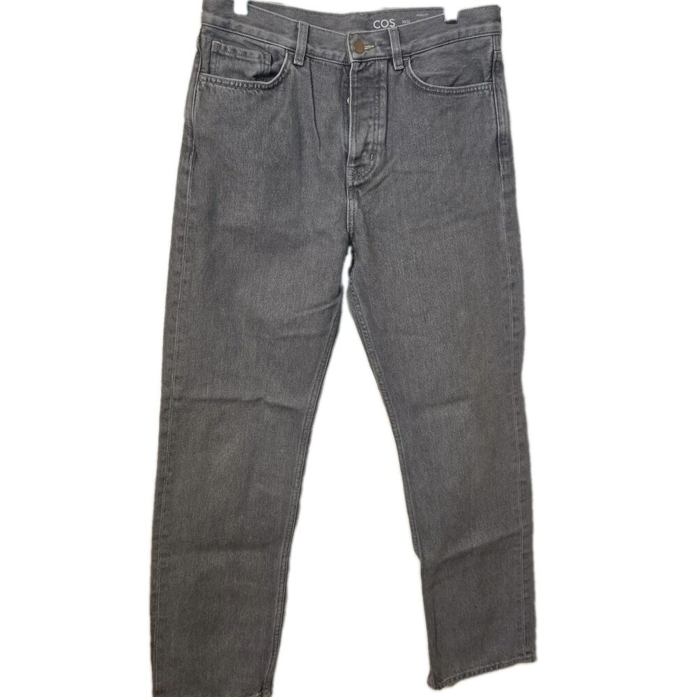 COS Men’s Straight Leg Mid Rise FULL Length Light Wash Jeans 30/32